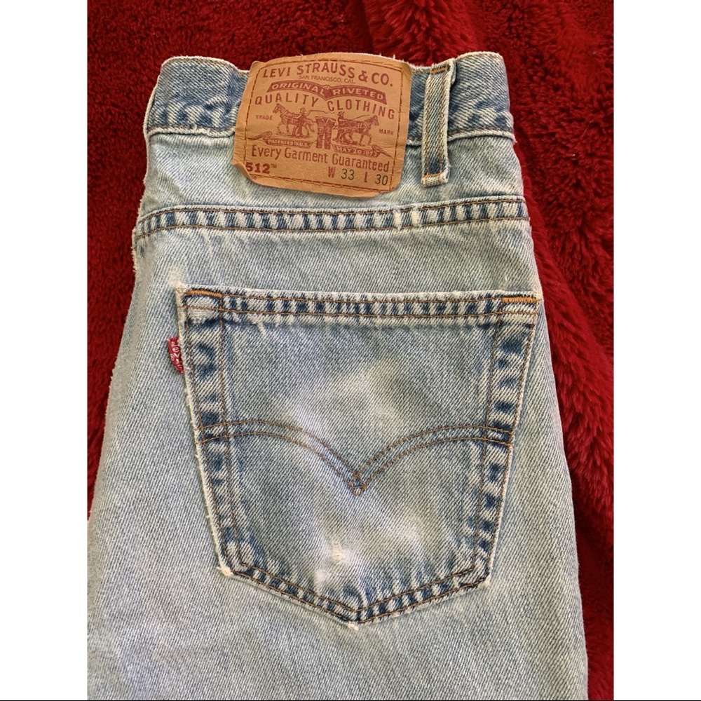 Vintage 90s Levi 512 Tagged 33X30 Fits 32x29